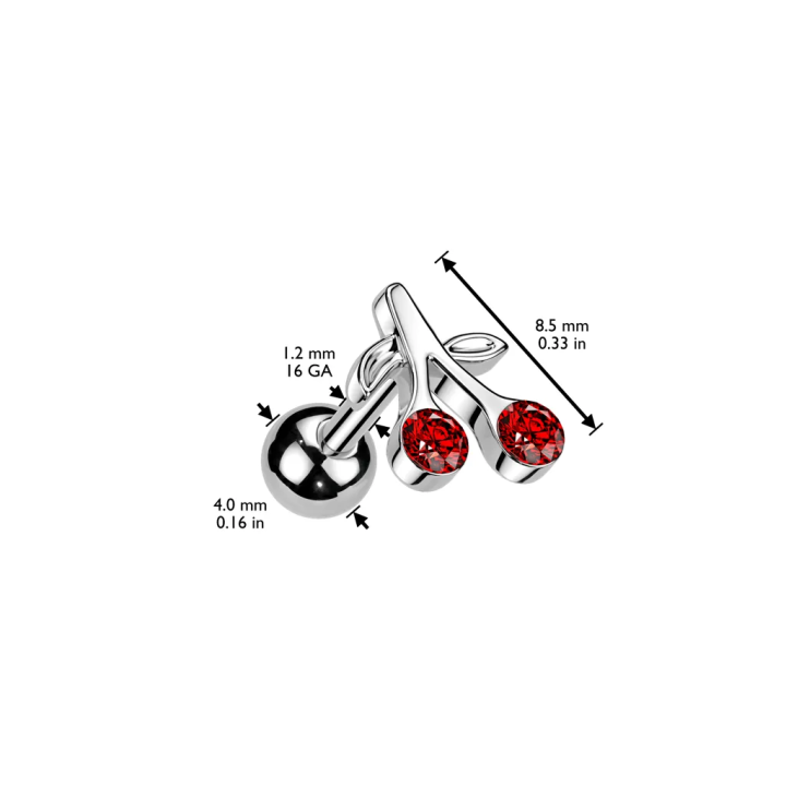 Piercing cartilage cerise