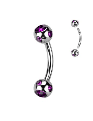 Piercing arcade serti de Multiples Strass