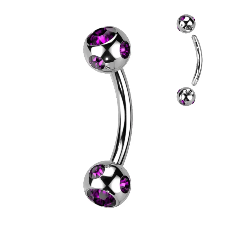 Piercing arcade serti de Multiples Strass