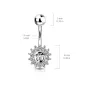 Piercing nombril Acier Chirurgical Soleil Gemmes Piercing nombril Acier Chirurgical Soleil Gemmes
