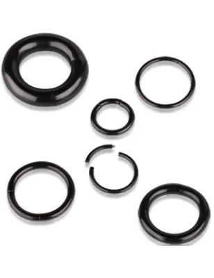 Piercing anneau segment noir