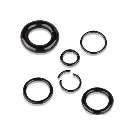 Piercing anneau segment noir