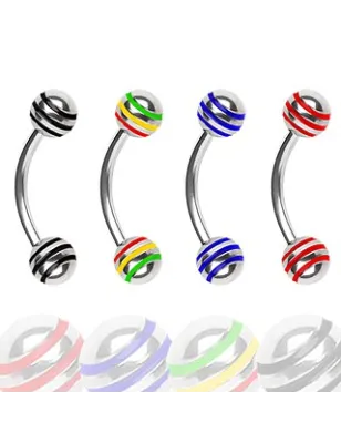 Piercing arcade rasta boule