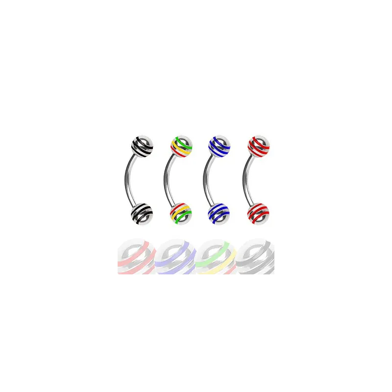 Piercing arcade rasta boule