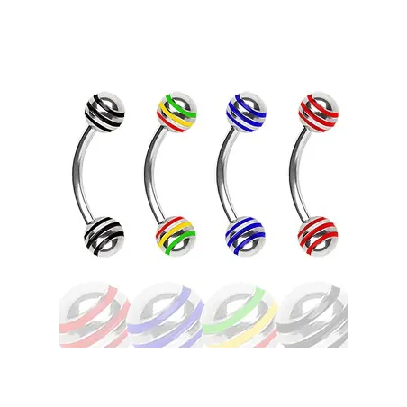 Piercing arcade rasta boule