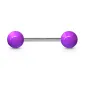 Piercing Langue Barbell Titane G23 Boules Acrylique UV Piercing Langue Barbell Titane G23 Boules Acrylique UV