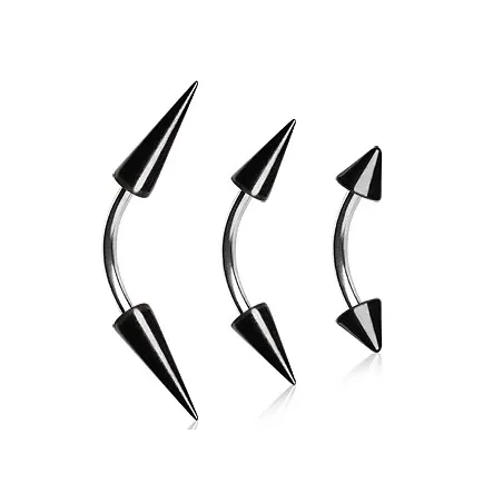 Piercing arcade spike noir