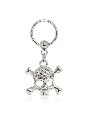 Piercing anneau captif crâne