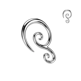 Piercing écarteur double spirale