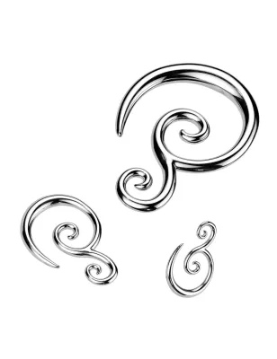 Piercing écarteur double spirale