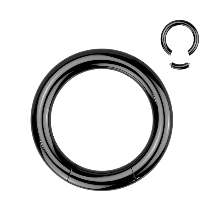 Piercing anneau segment Titane