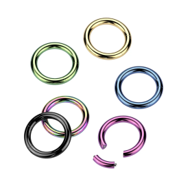 Piercing anneau segment Titane