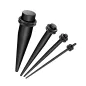 Piercing écarteur oreille noir mat Piercing écarteur oreille noir mat
