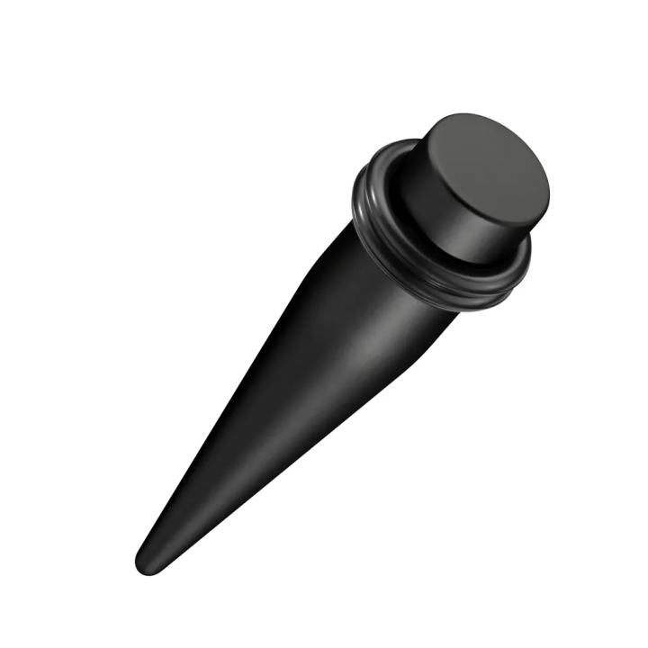 Piercing Ecarteur Oreille Noir Mat