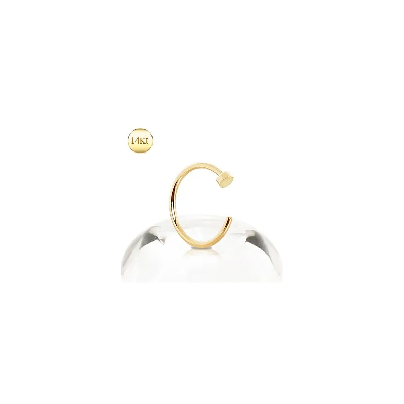 Piercing nez anneau or 14K