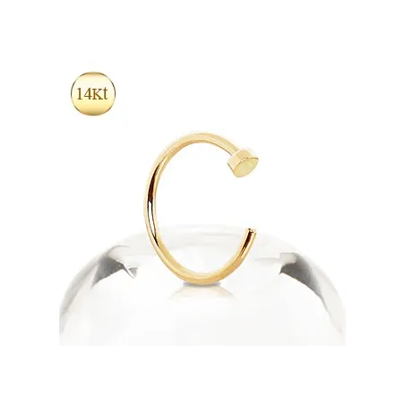 Piercing nez anneau or 14K