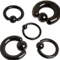 Piercing anneau captif noir