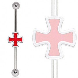 Piercing industriel croix celtique