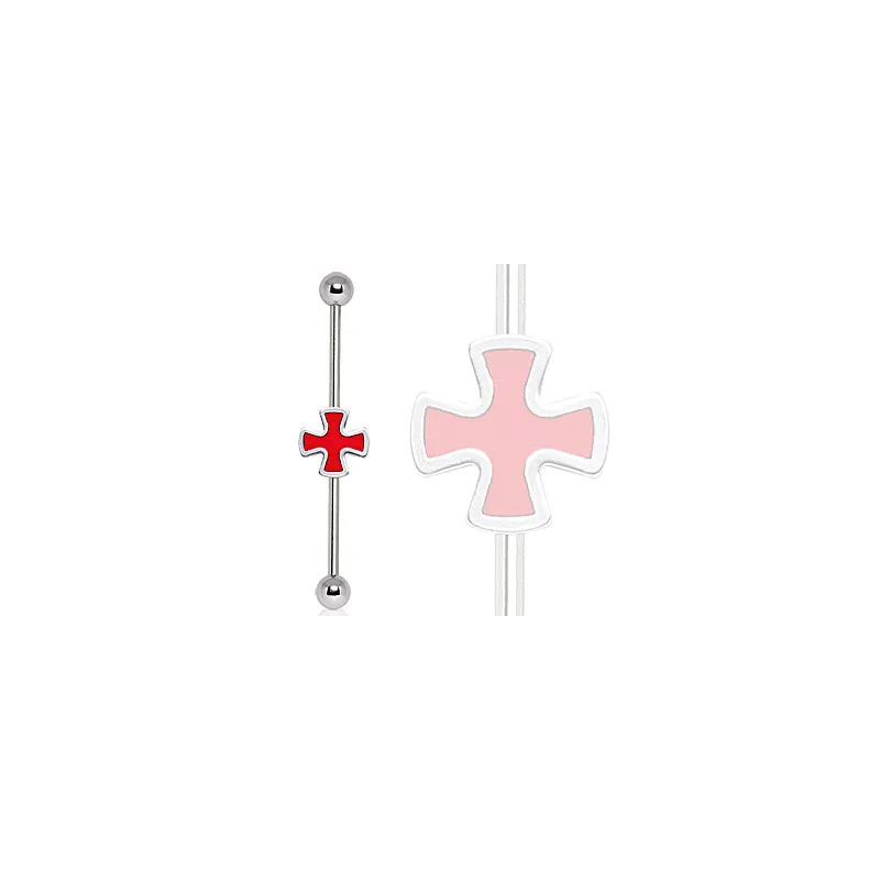 Piercing industriel oreille croix celtique Piercing industriel oreille croix celtique