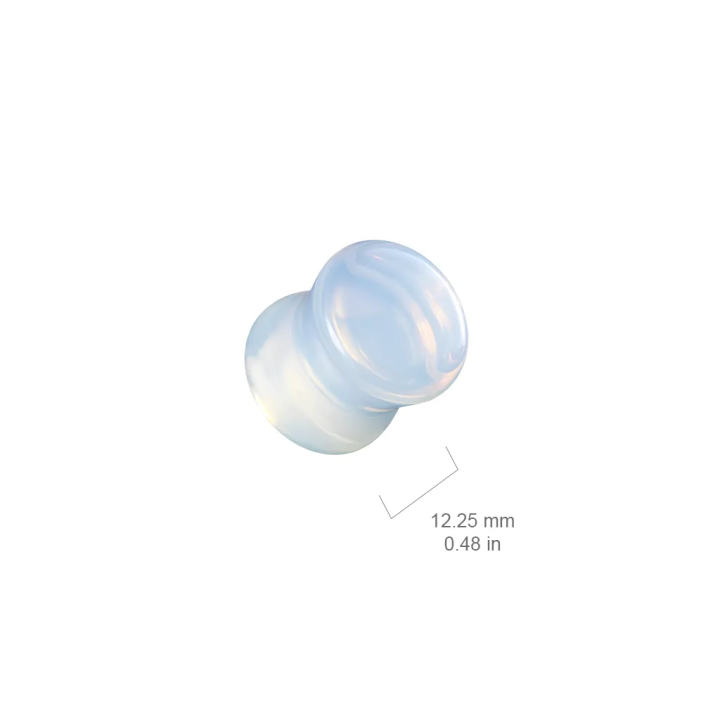Piercing plug d'oreille en opalite