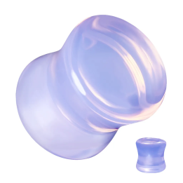 Piercing plug d'oreille en opalite violette