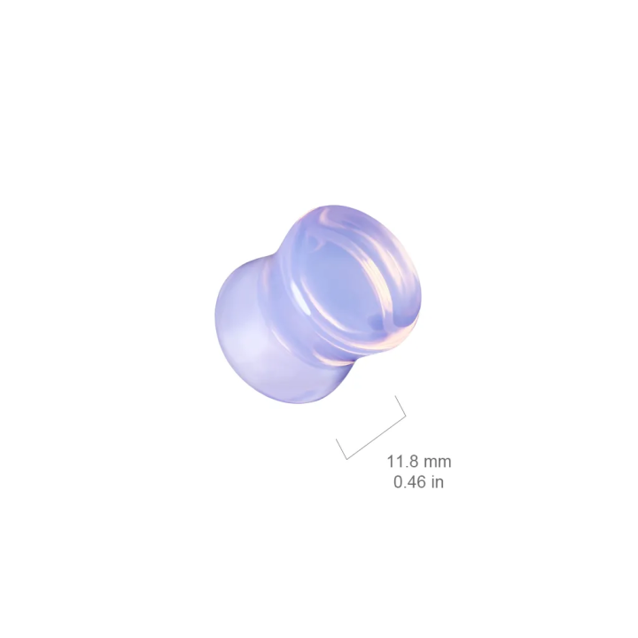 Piercing plug d'oreille en opalite violette
