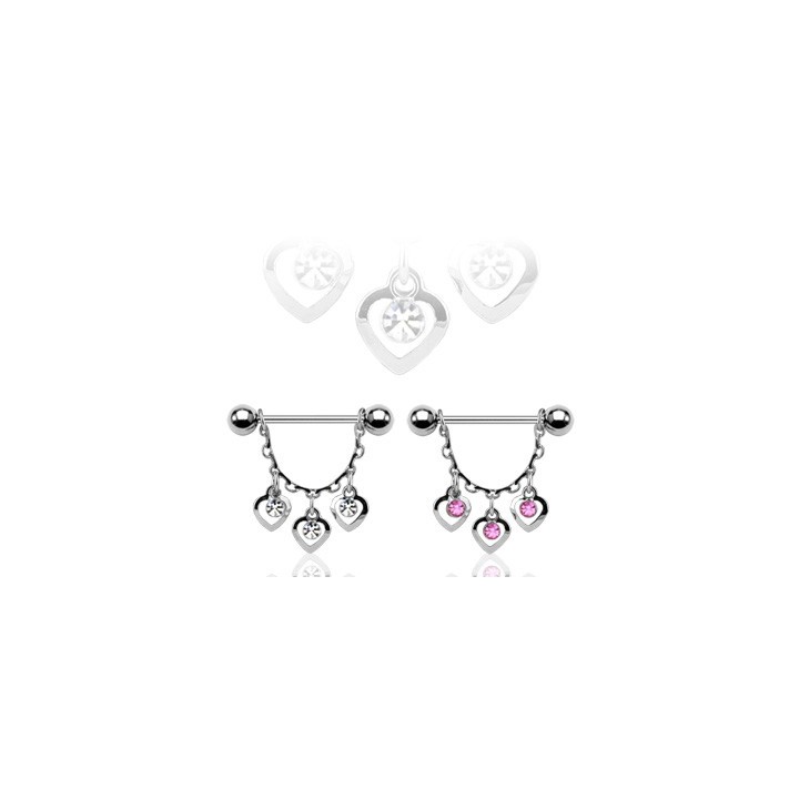 Piercing téton coeurs