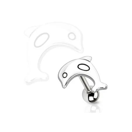 Piercing langue dauphin