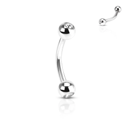 Piercing arcade Boules Gemmes Titane ASTM F136