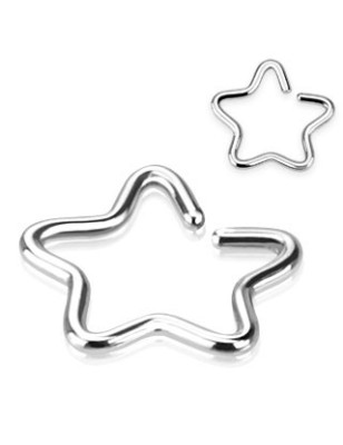 Faux piercing oreille étoile