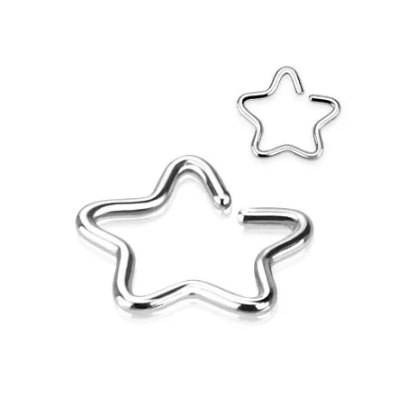 Faux piercing oreille étoile