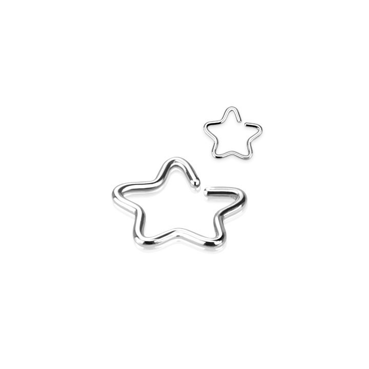 Faux piercing oreille étoile