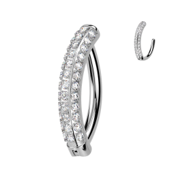 Piercing nombril clicker en titane – Confort hypoallergénique