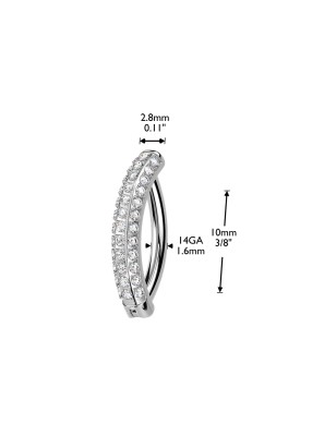 Piercing nombril clicker en titane – Confort hypoallergénique