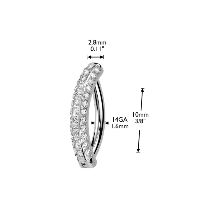 Piercing nombril clicker en titane – Confort hypoallergénique