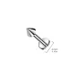 Piercing oreille Labret Acier chirurgical Pointe