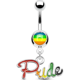 Piercing nombril Pride arc-en-ciel – Bijou symbolique et tendance