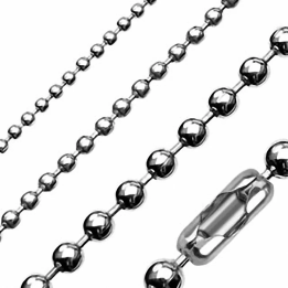 Collier chaîne militaire en acier inoxydable – Plusieurs tailles