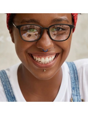 Anneau titane opale bleue – piercing clicker disponible en 3 tailles