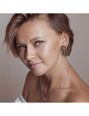 Plug d’oreille acier attrape-rêves plumes – Piercing tribal