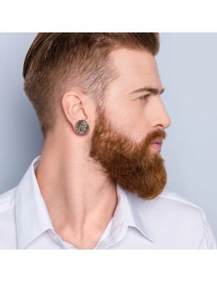 Plug d’oreille acier Yin Yang steampunk – Piercing original