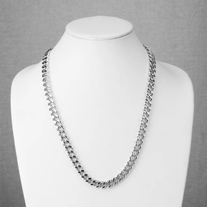 Collier acier inoxydable maille gourmette – Plusieurs tailles