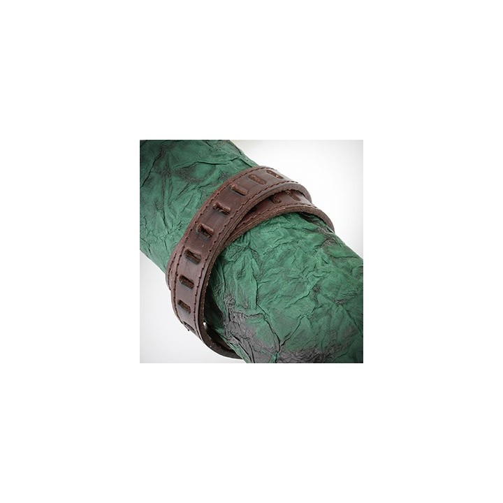 Bracelet Homme en Cuir Marron Fentes