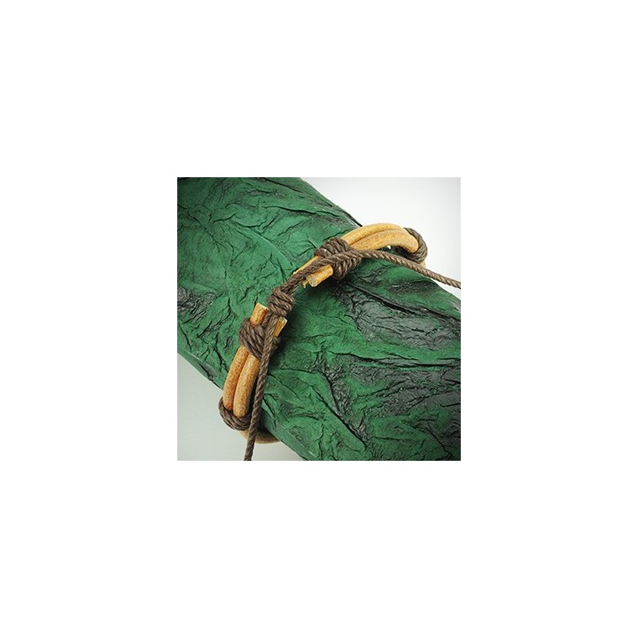 Bracelet Homme en Cuir Marron Noeud