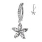 Piercing nombril anneau clicker pendentif fleur