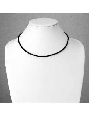 Collier en Caoutchouc avec Fermoir Acier Inoxydable – Mixte