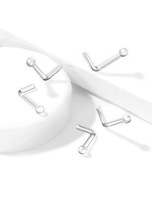 Piercing nez retainer Bioflex transparent – Boule 2 mm