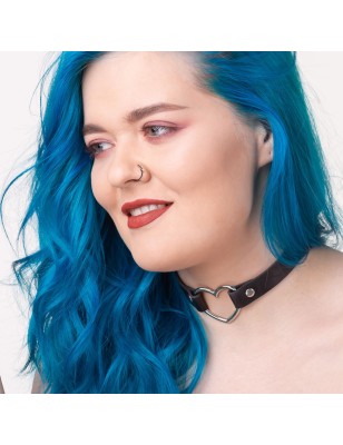 Anneau de nez noir motif corde – Cristal blanc élégant