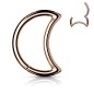Piercing daith anneau rose gold lune Piercing daith anneau rose gold lune
