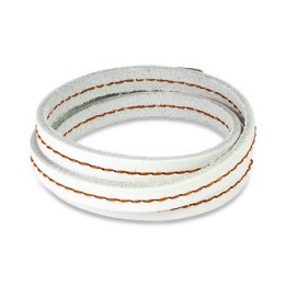 Bracelet cuir vert triple lanière